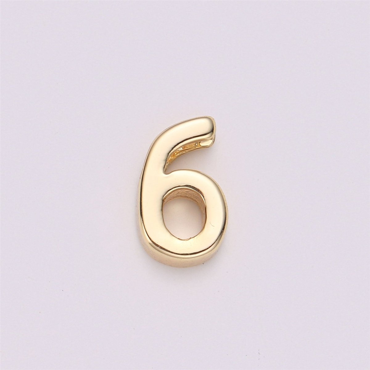 14k Gold Filled Number Charms With 1.5mm Open Sides, Lucky number set for necklace jewelry bracelet making Supply Slide Letter Pendant - DLUXCA