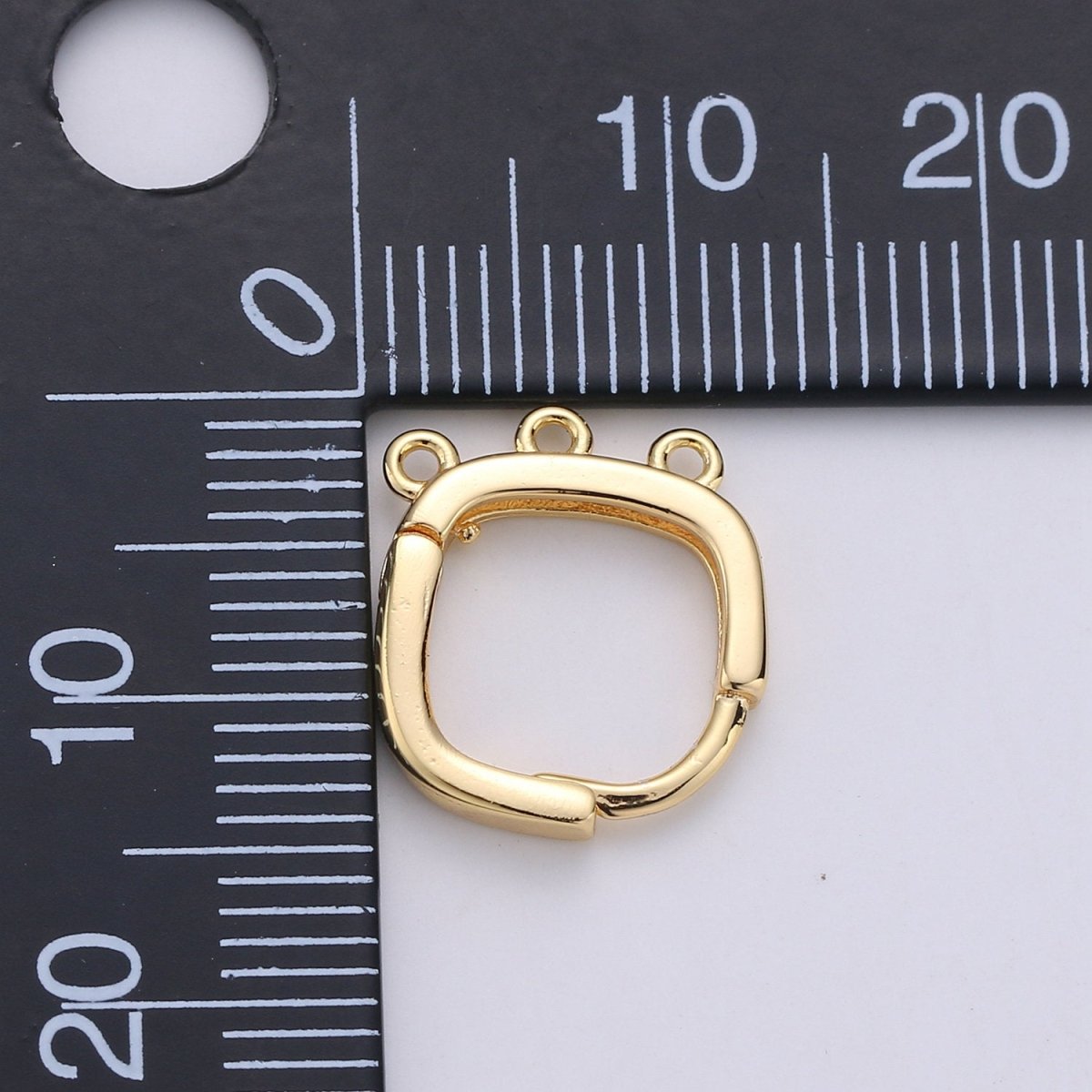 14k Gold Filled one touch w/ 3 open link Lever back earring making Nickel free Lead Free for Earring Charm Making Findings K-359 - DLUXCA