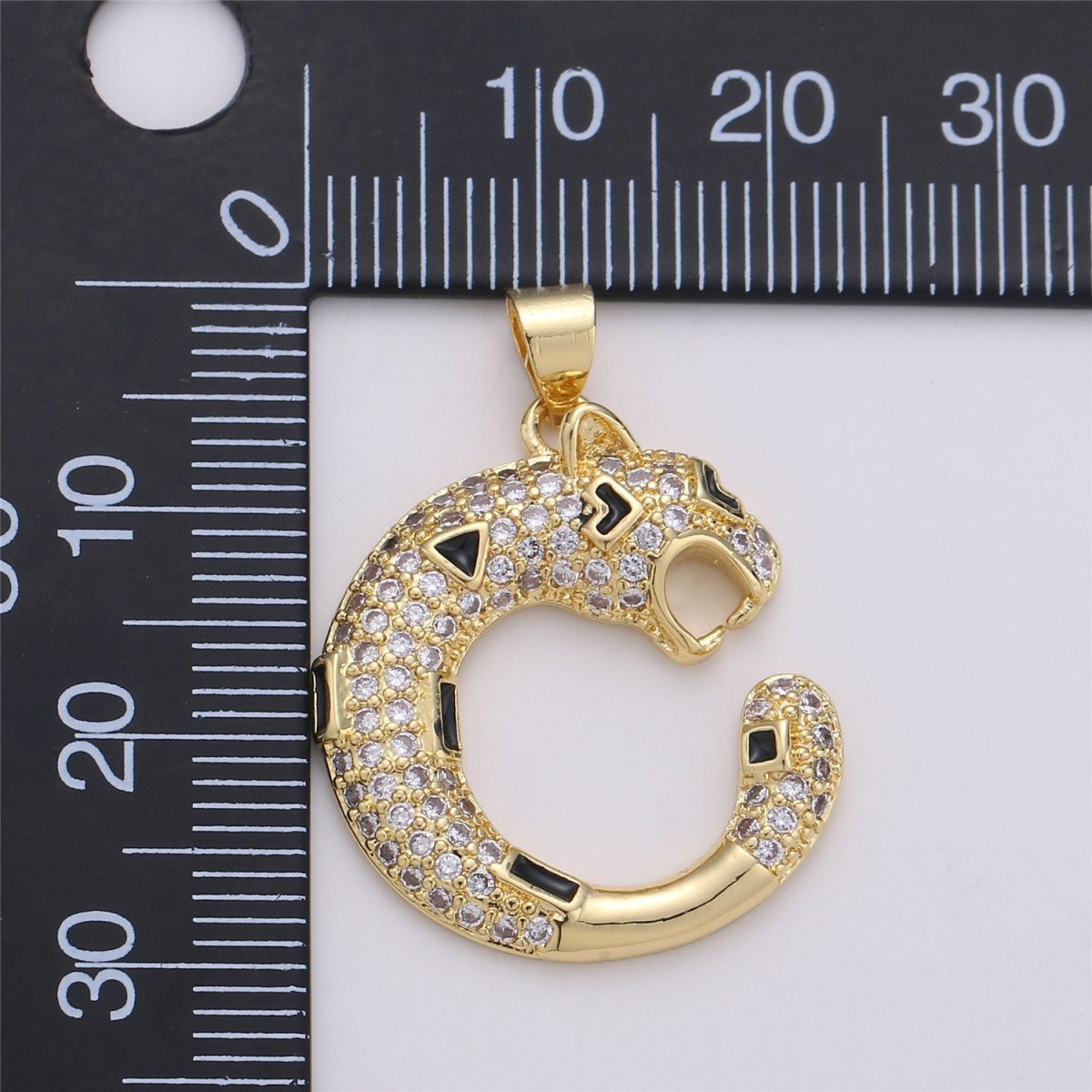 14k Gold Filled Ouroboros Pendant, Snake Pendant, Ouroboros Charm, Snake Charm, Micro Pave Ouroboros Jewelry, Snake Jewelry, Serpent Charm I-616 - DLUXCA