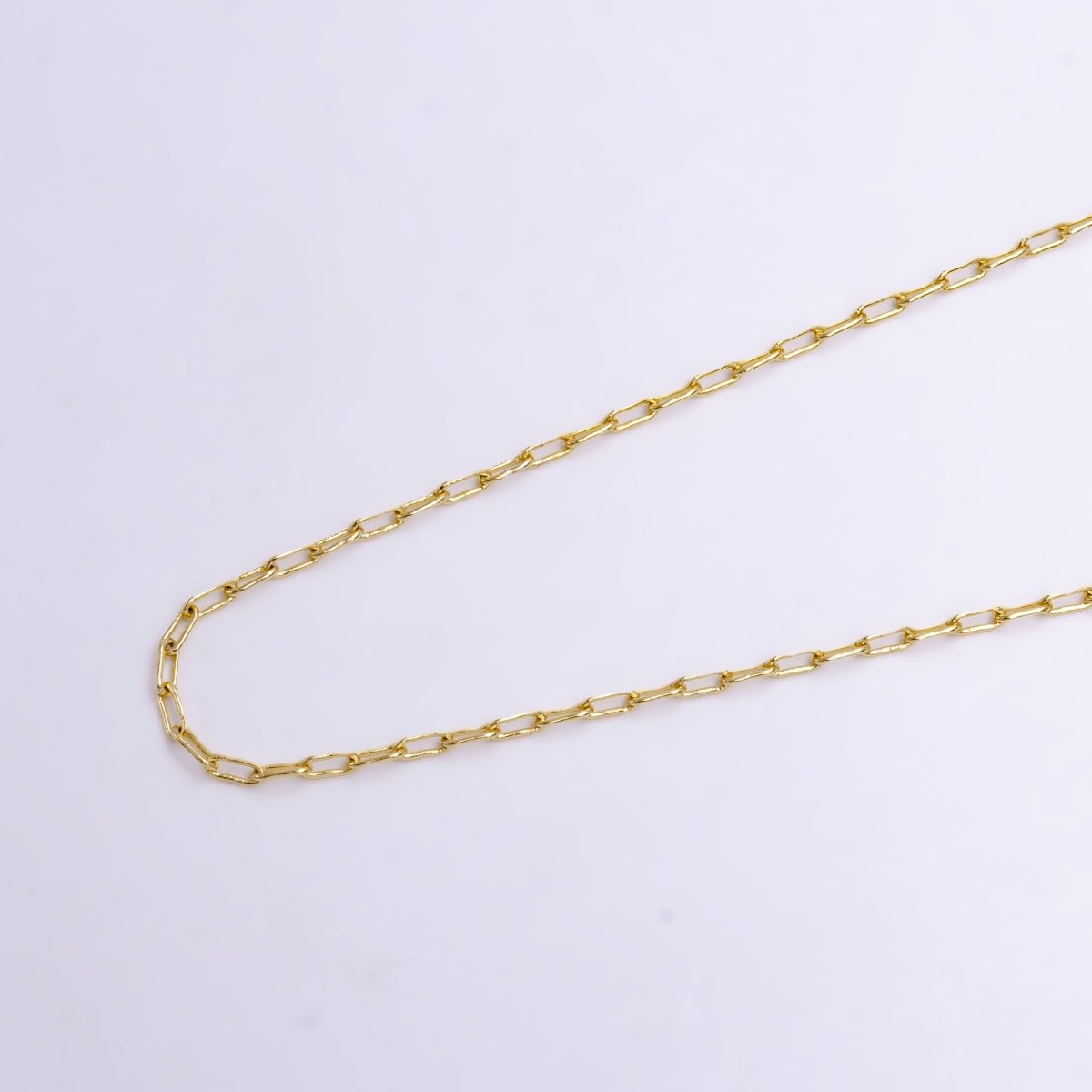 14K Gold Filled Paper Clip Chain Cable Chain Necklace, 20 Inches ...