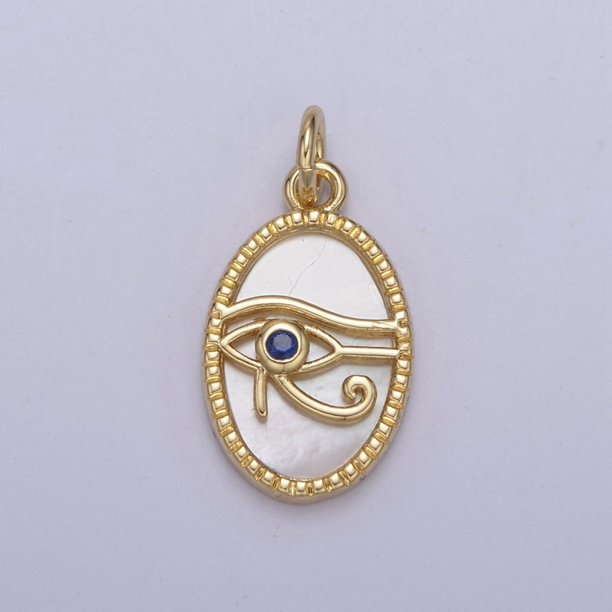 14K Gold Filled Pearl, Tiger Eye, Abalone Shell Charm Pendant Eye Of Ra Charm for Amulet Green Necklace Bracelet Jewelry Making N-771 - N-773 - DLUXCA