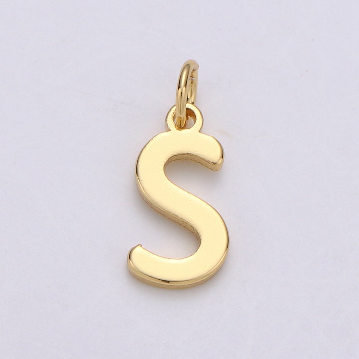 14k Gold Filled Personalized Initial Charm Initial Pendant, Letter Charm, Minimalist Alphabet Letter Charm, Monogram Charm Add On Charm A-113 to A-125 - DLUXCA