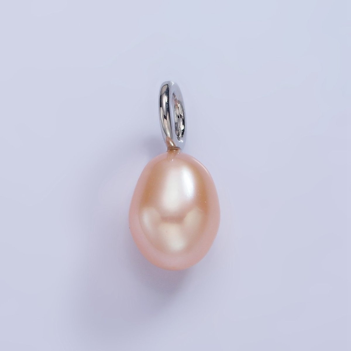 14K Gold Filled Pink, White, Purple Oval Freshwater Pearl Drop Pendant | P1675 - P1677 - DLUXCA