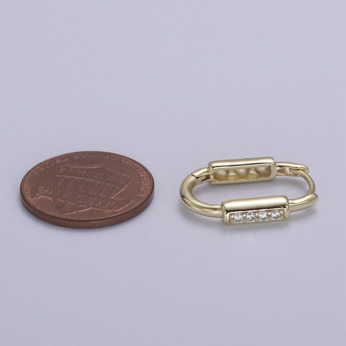 14k Gold Filled Rectangular Hoop Earring Classic Gold Oblong Hoop Earring Minimalist Rectangle Earring V-158 - DLUXCA
