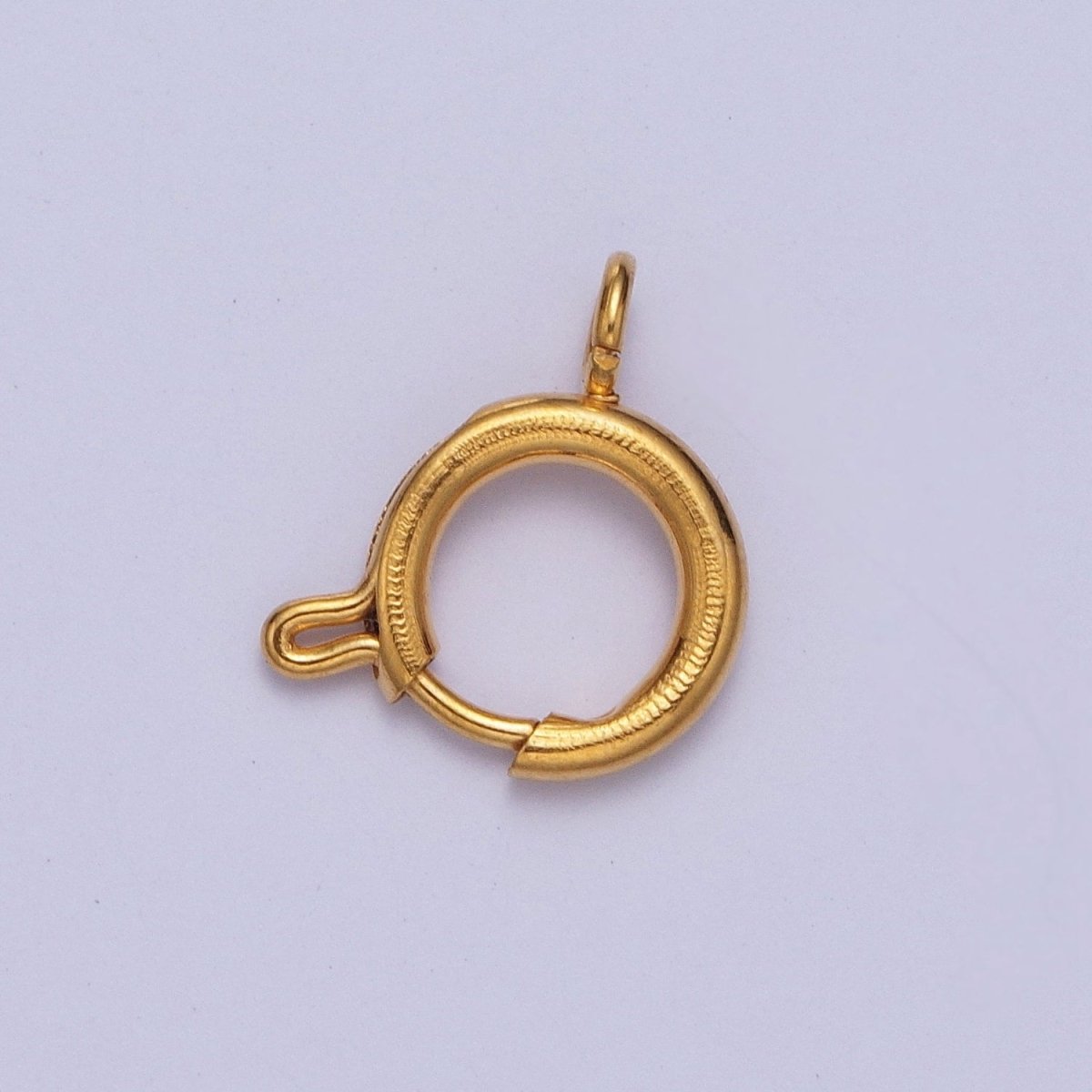 14K Gold Filled Round Spring Ring Closure Clasps For DIY Jewelry Making L-875-L882 L-912 - DLUXCA