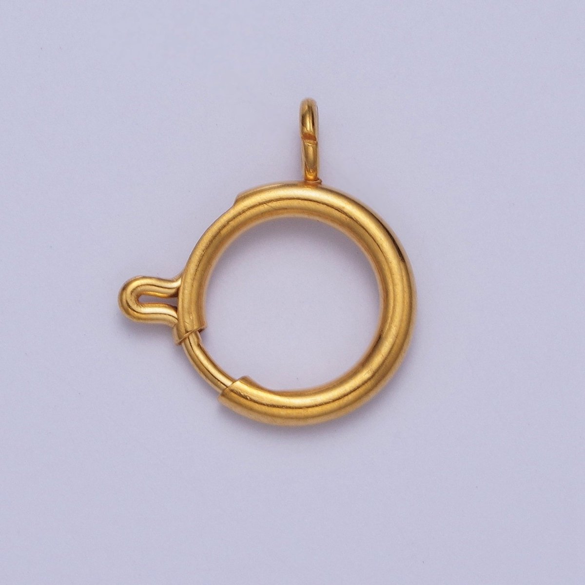 14K Gold Filled Round Spring Ring Closure Clasps For DIY Jewelry Making L-875-L882 L-912 - DLUXCA