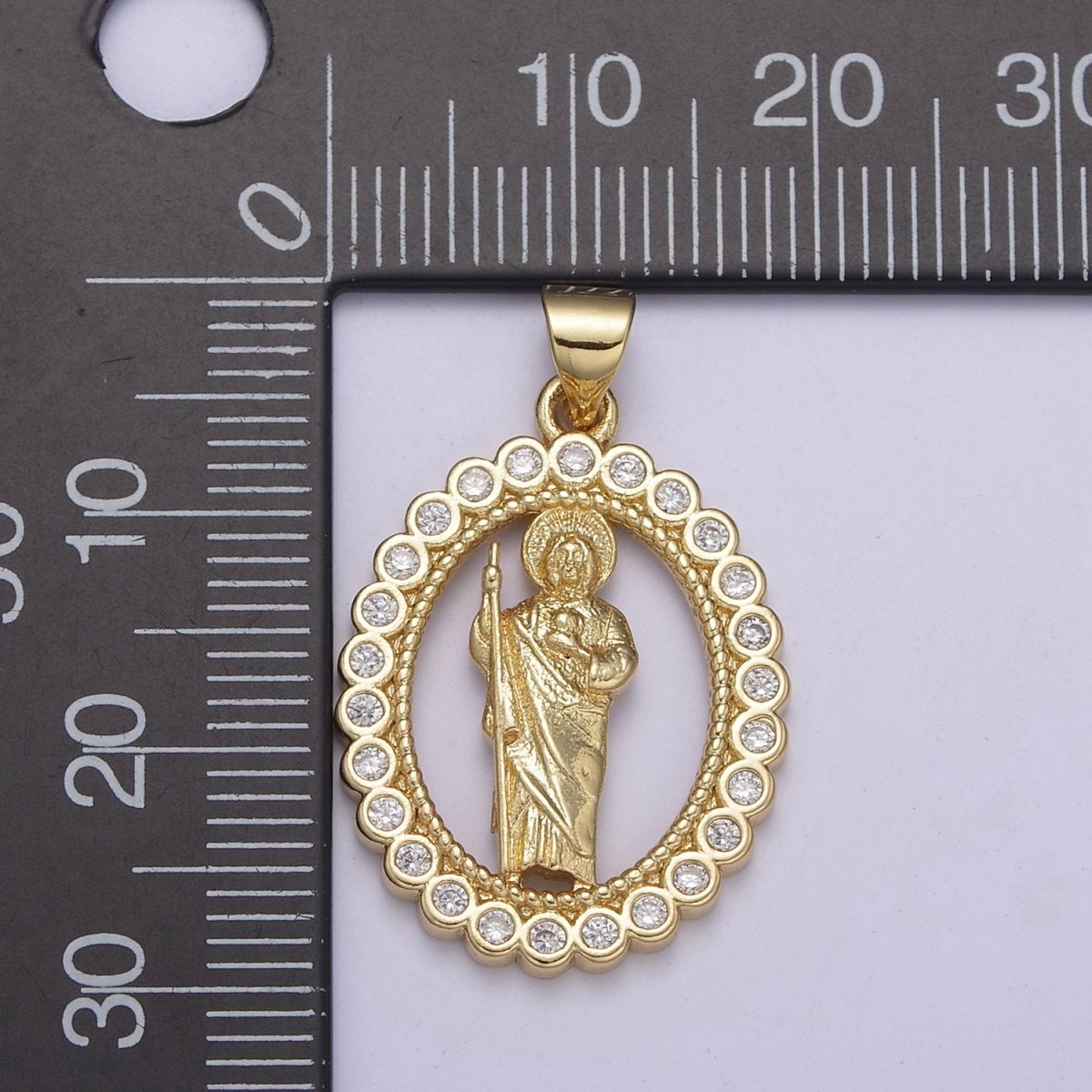 Virgen de Guadalupe Necklace Mariner Link Chain 14