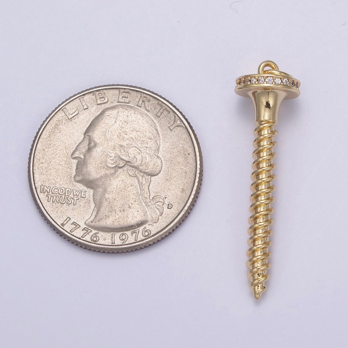 14k Gold Filled Screw Tools Charm Pendant for Necklace Bracelet Jewelry Making Supply N-788 - N-793 - DLUXCA