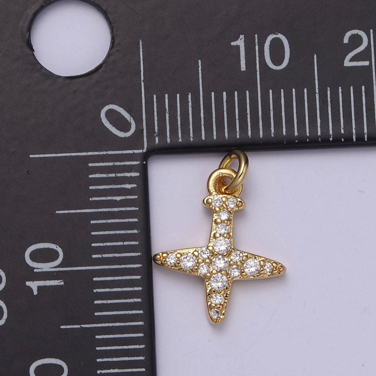 14k Gold Filled Star Mini Cubic Star Charm Silver Star Pendant C-145 C-158 - DLUXCA