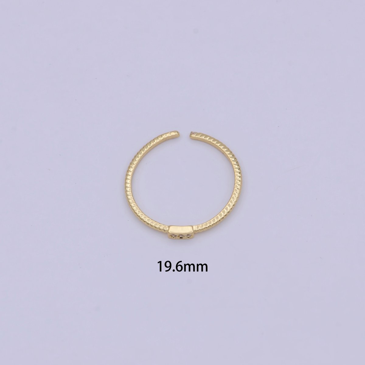 14k Gold Filled Twisted Ring- Gold Filled Stacking Ring, Minimalist Ring Band, Midi ring, Everyday Jewelry, Thin Twist Wedding Band U-478 - DLUXCA