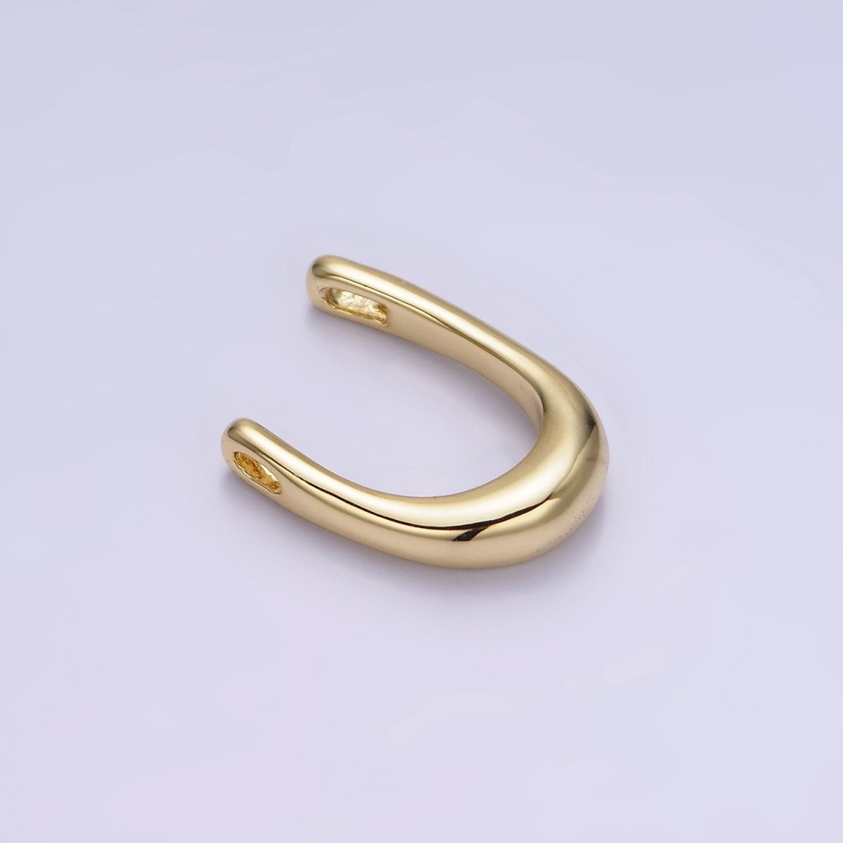 14K Gold Filled U Shaped Connector Minimalist Findings | Z713 - DLUXCA