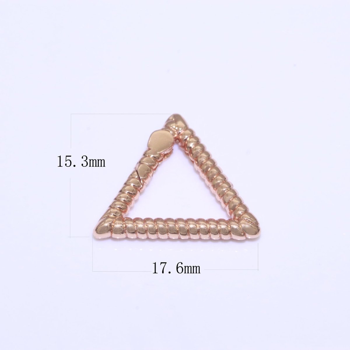 15.5X17.5mm Triangle Gold Spring Buckle Metal Snap Clasp Spring gate ring, Trigger Round Ring, Snap Clasp Hook for Jewelry Supply L-457 L-458 L-459 - DLUXCA