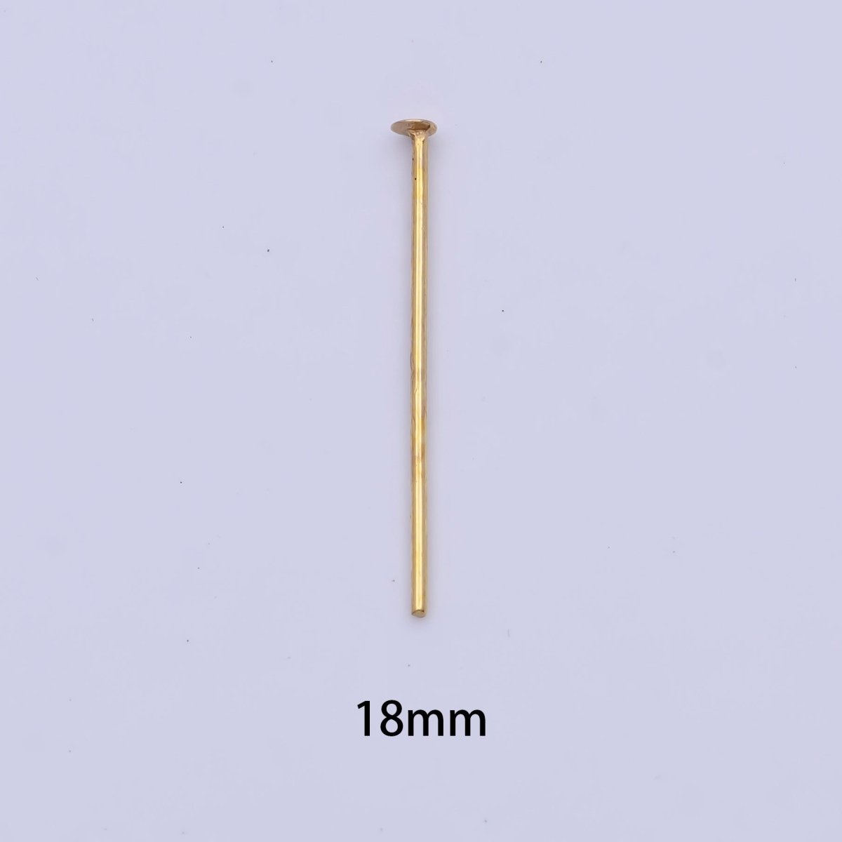 15mm, 18mm, 20mm, 25mm, 30mm Gold Metal Flat Head Pins Jewelry Making Supply | SP-1564 ~ SP-1568 - DLUXCA