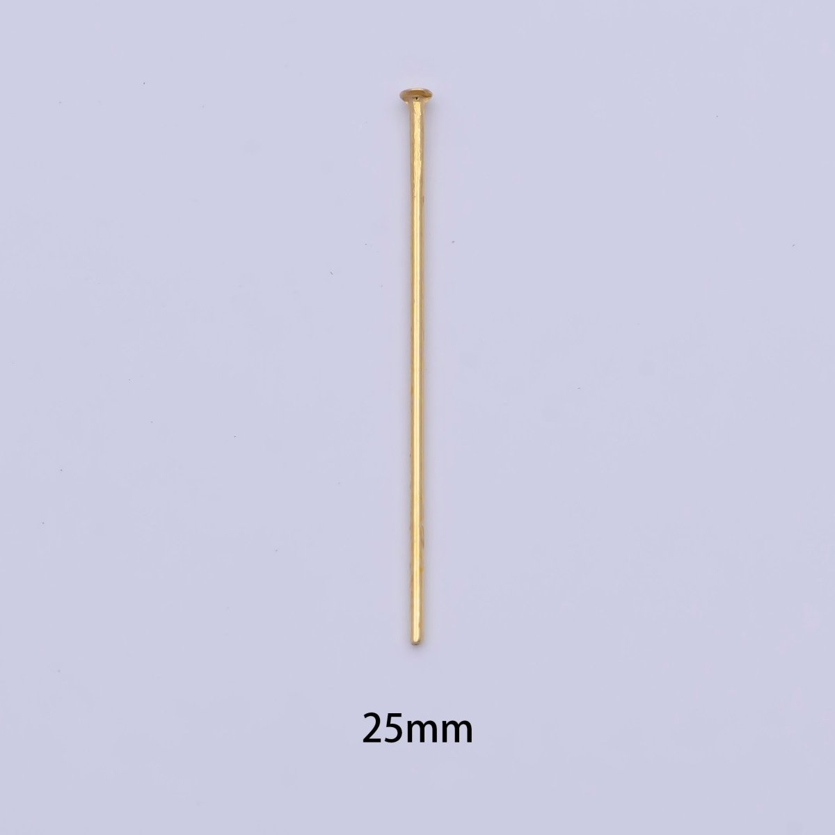 15mm, 18mm, 20mm, 25mm, 30mm Gold Metal Flat Head Pins Jewelry Making Supply | SP-1564 ~ SP-1568 - DLUXCA