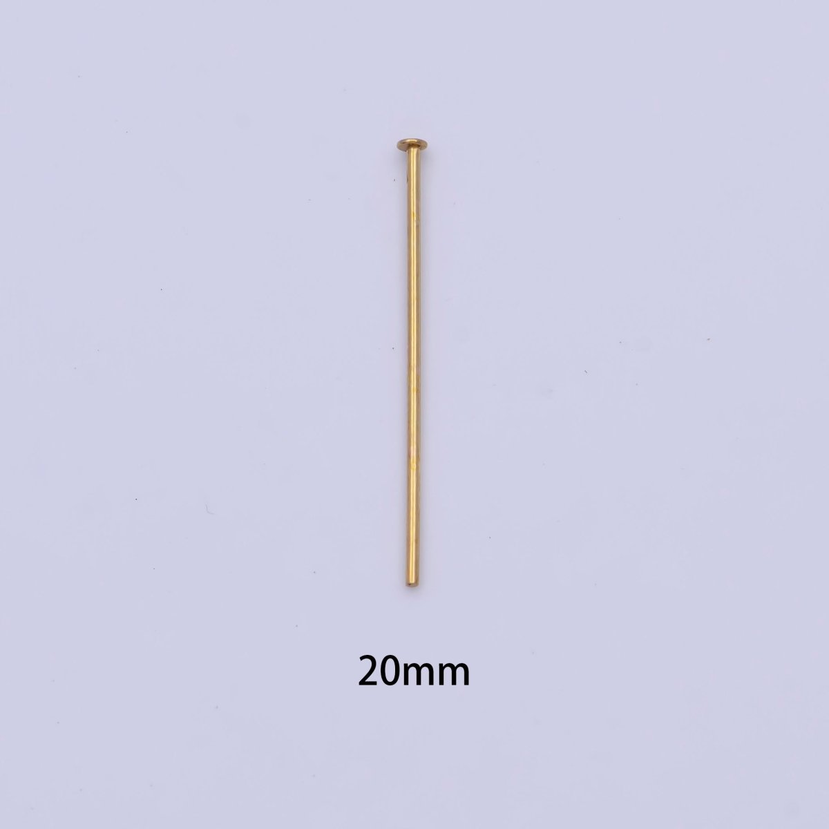 15mm, 18mm, 20mm, 25mm, 30mm Gold Metal Flat Head Pins Jewelry Making Supply | SP-1564 ~ SP-1568 - DLUXCA