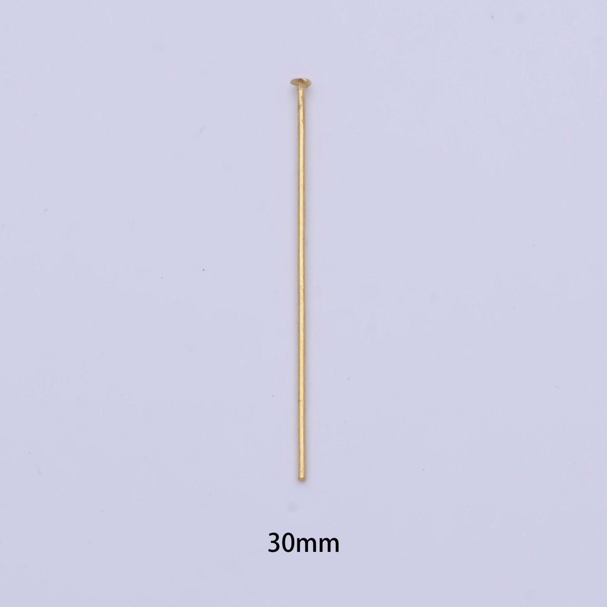 15mm, 18mm, 20mm, 25mm, 30mm Gold Metal Flat Head Pins Jewelry Making Supply | SP-1564 ~ SP-1568 - DLUXCA