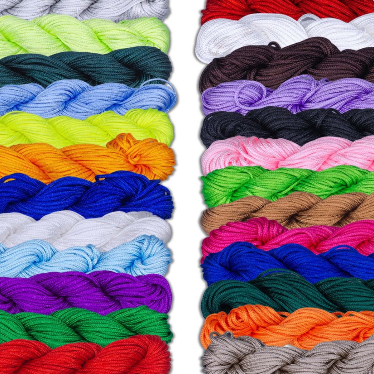 1.5mm Chinese Knotting Cord Nylon Cord Knot Thread for Necklace Bracelet Anklet Cord Beads String for Jewelry Making Supply 10 meter - DLUXCA