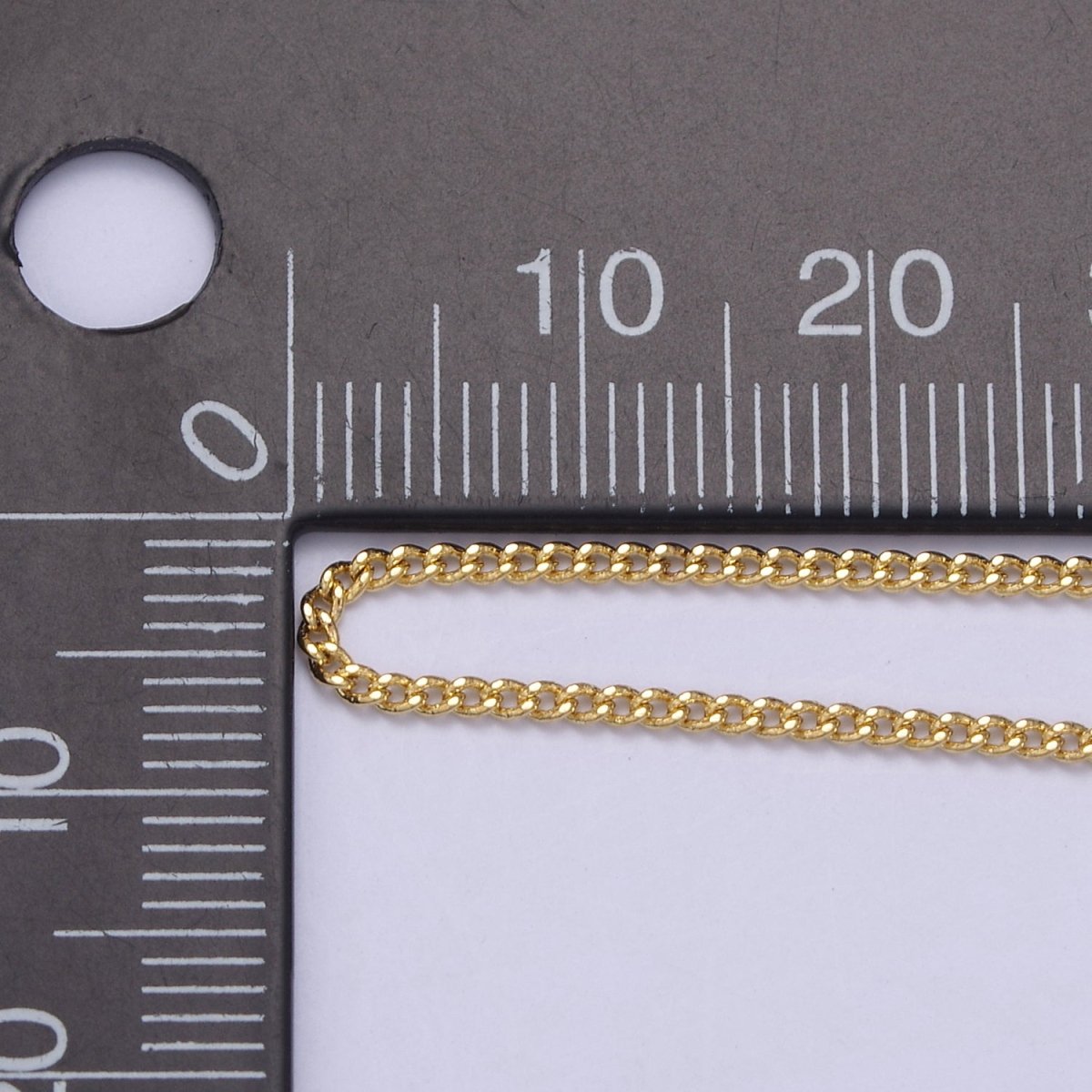 1.5mm Dainty Curb Chain 18 Inch Layering Necklace w. Extender in Silver & Gold | WA-435 WA-730 Clearance Pricing - DLUXCA