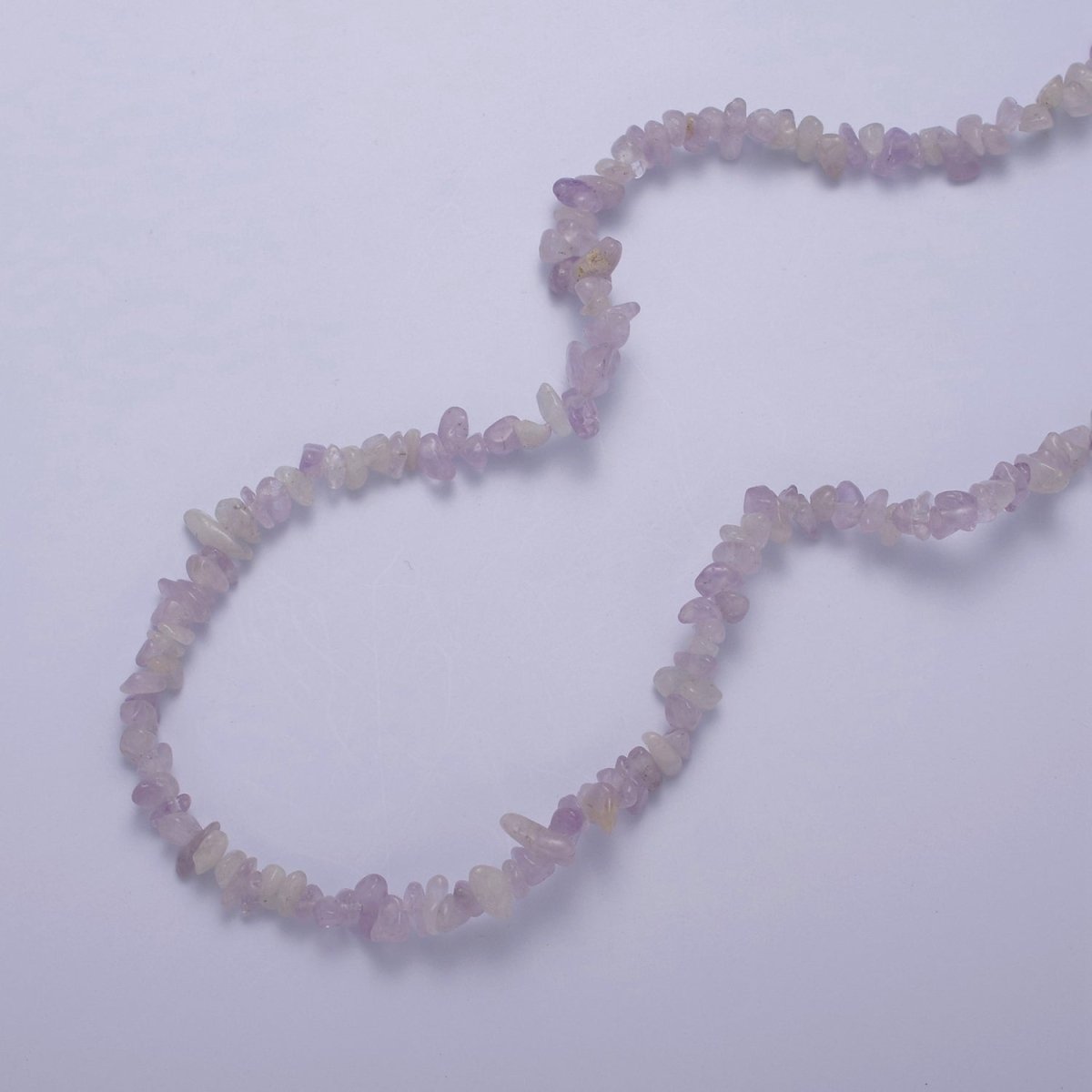 16.5 Inch Natural Purple Ametrine Quartz Crystal Stone Bead Necklace with 2" Extender | WA-636 Clearance Pricing - DLUXCA