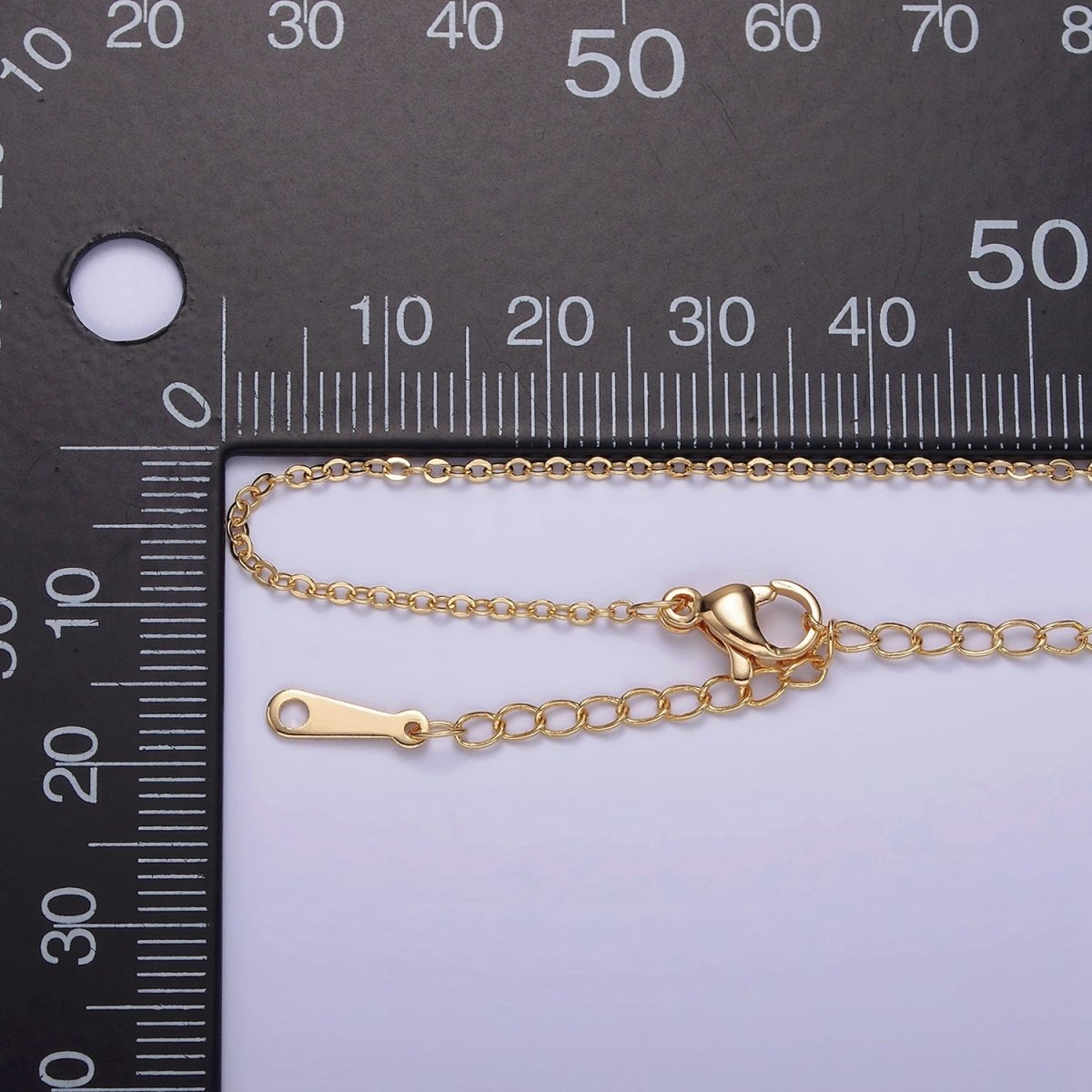 16K Gold Filled 1.2mm Dainty Cable 18 Inch Layering Chain Necklace | WA-1938 Clearance Pricing - DLUXCA