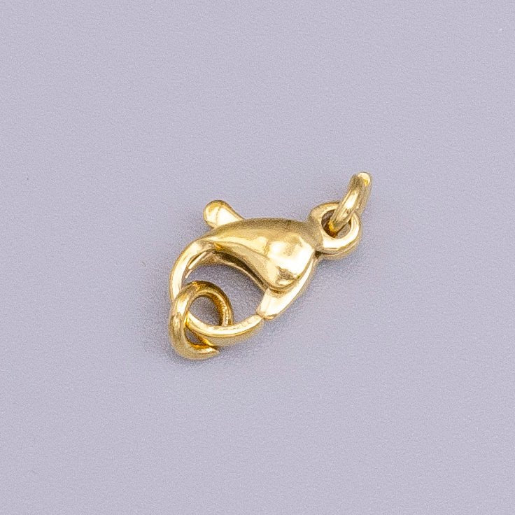 16K Gold Filled 13.8mm Lobster Clasps Jewelry Closure Supply | Z-406 - DLUXCA