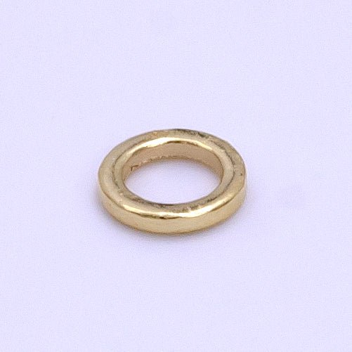16K Gold Filled 5mm Soldered Jump Ring Pack For Jewelry Making Findings Supply | L925 - DLUXCA