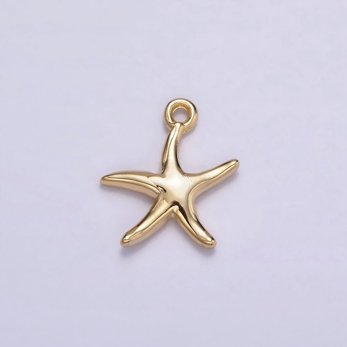 16K Gold Filled Mini Minimalist Star Fish Ocean Animal Add-On Charm | N-954 - DLUXCA