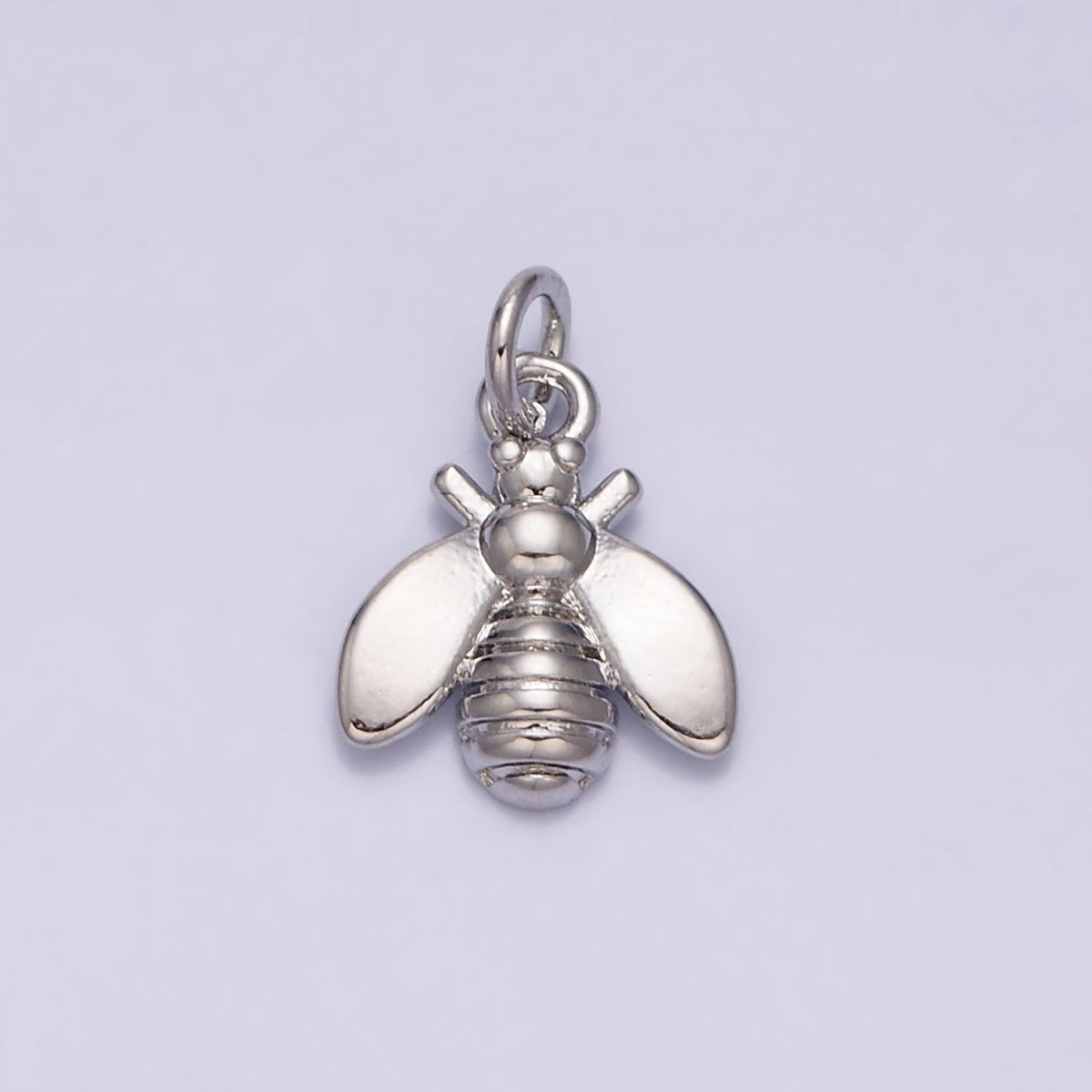 16K Gold Filled Wasps Bumble Queen Bee Insect Mini Add-On Charm in Gold & Silver | AC-1131 AC-1132 - DLUXCA