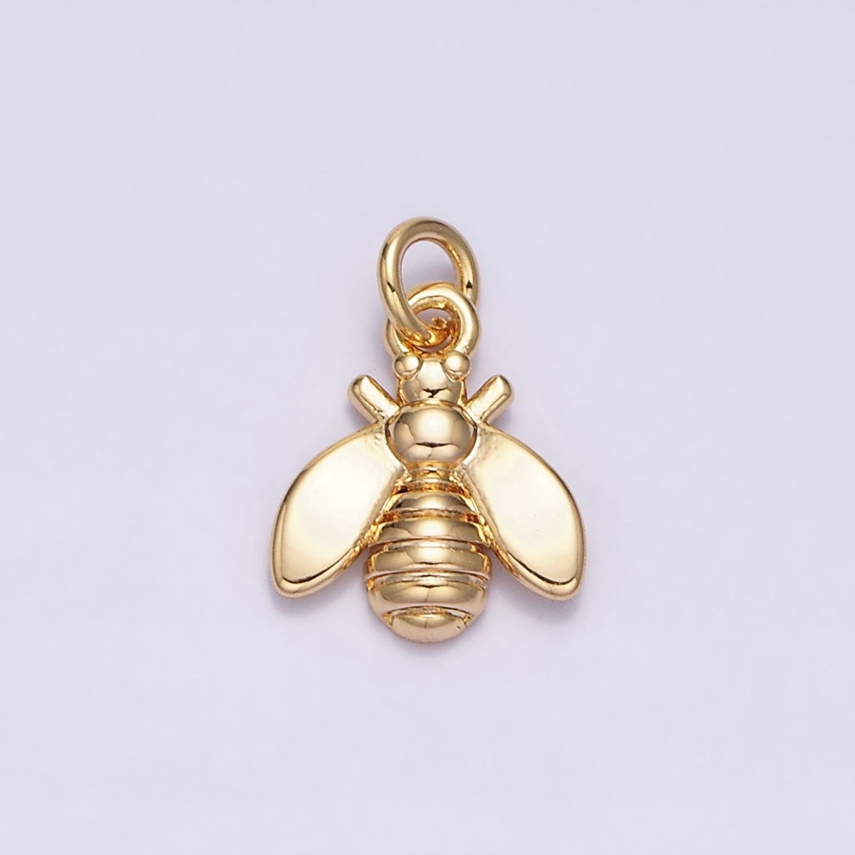 16K Gold Filled Wasps Bumble Queen Bee Insect Mini Add-On Charm in Gold & Silver | AC-1131 AC-1132 - DLUXCA