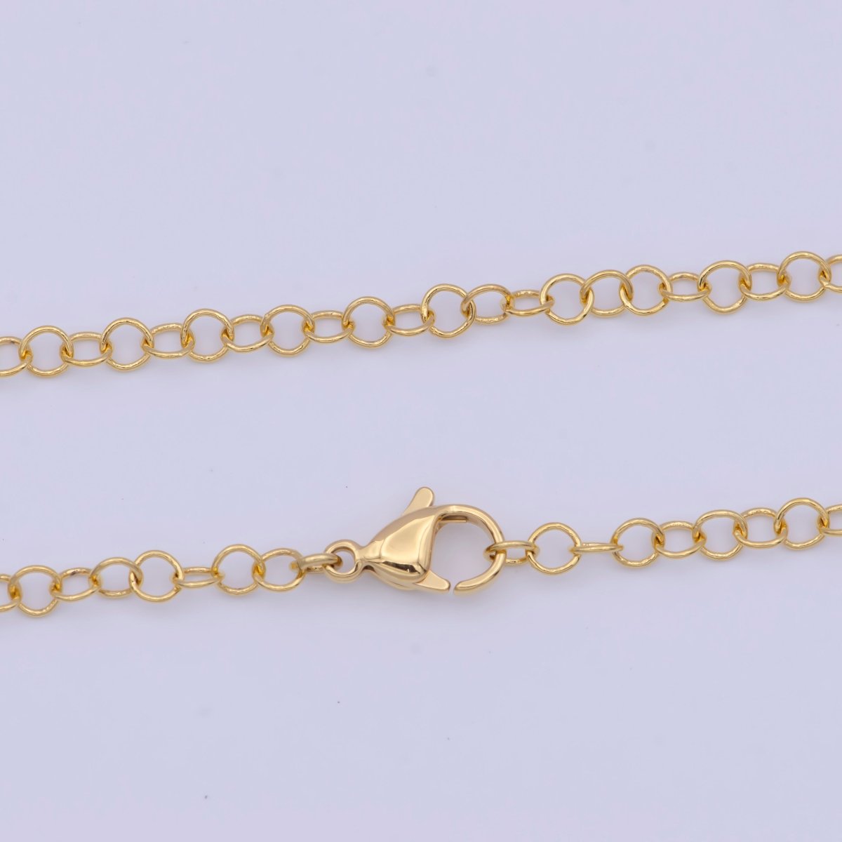 17" Ready to Wear Gold Filled Chain with Lobster Clasp, Simple Everyday Layering Necklace | WA-1119 Clearance Pricing - DLUXCA