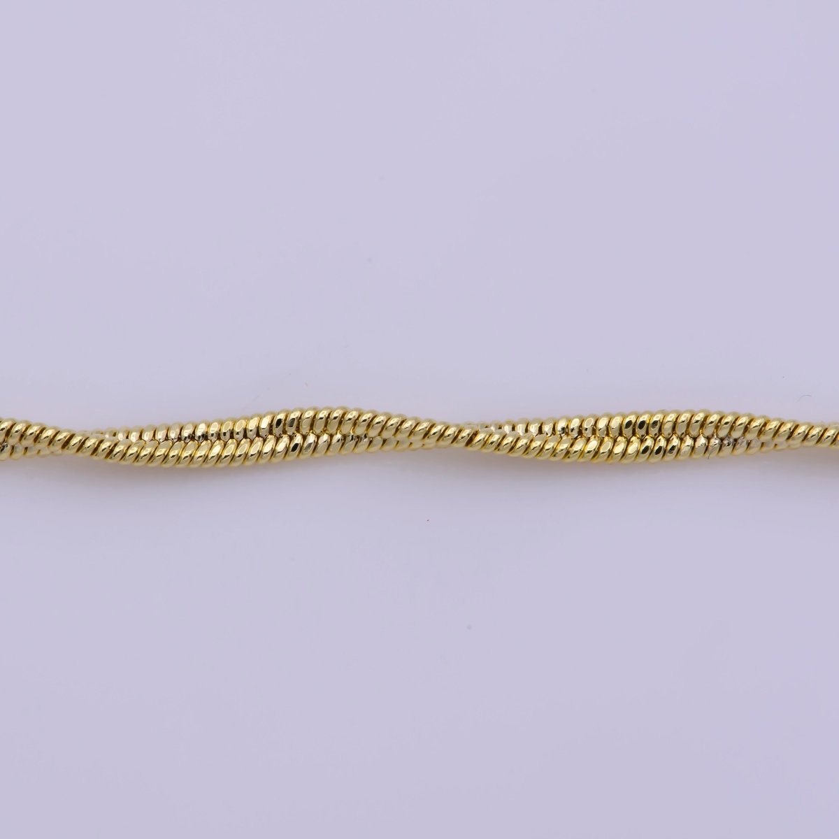 1.7mm Dainty Twisted Cocoon Snake 18 Inch Layering Chain Necklace | WA-397 Clearance Pricing - DLUXCA