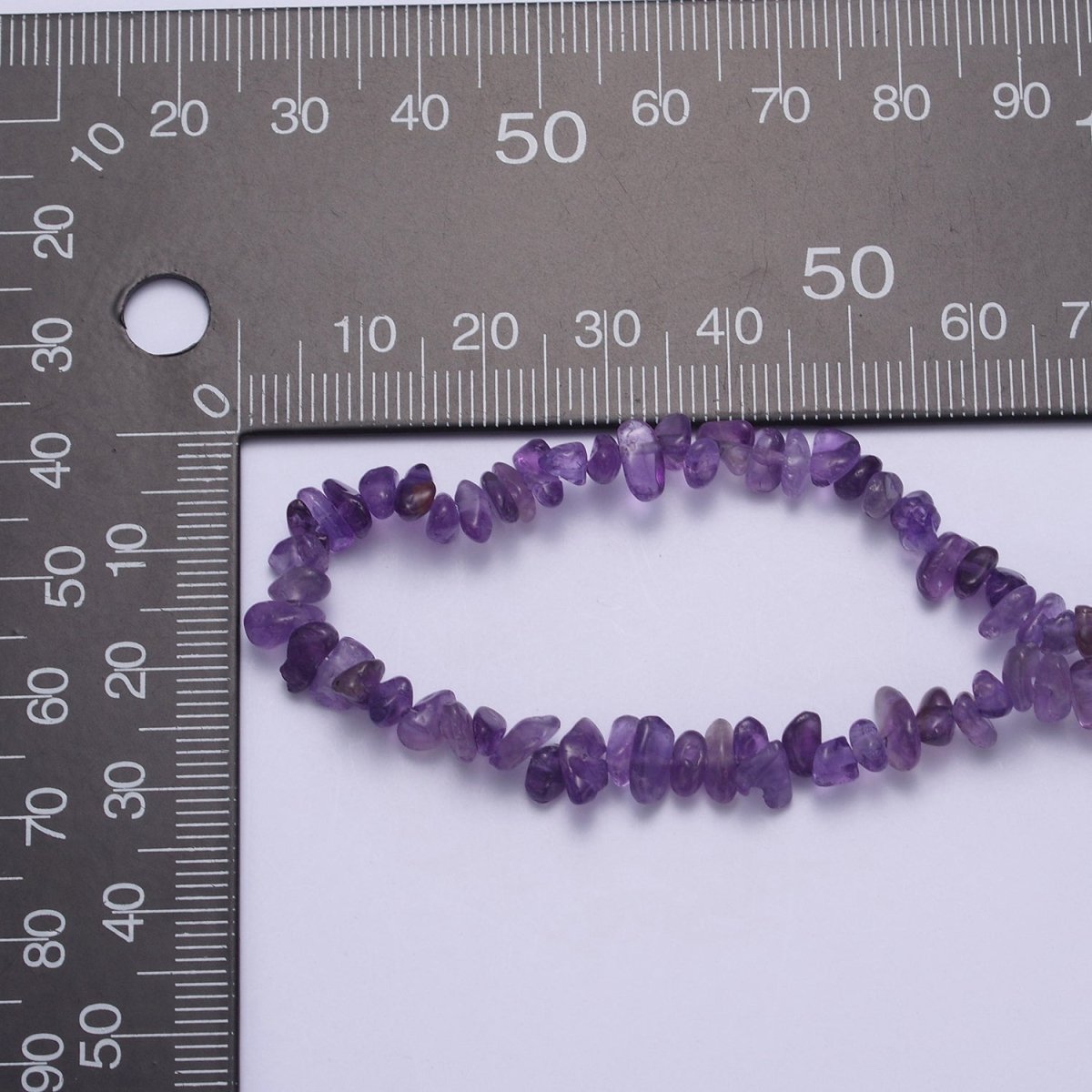 18 Inch Natural Purple Amethyst Crystal Stone Bead Necklace with 2" Extender | WA-639 Clearance Pricing - DLUXCA