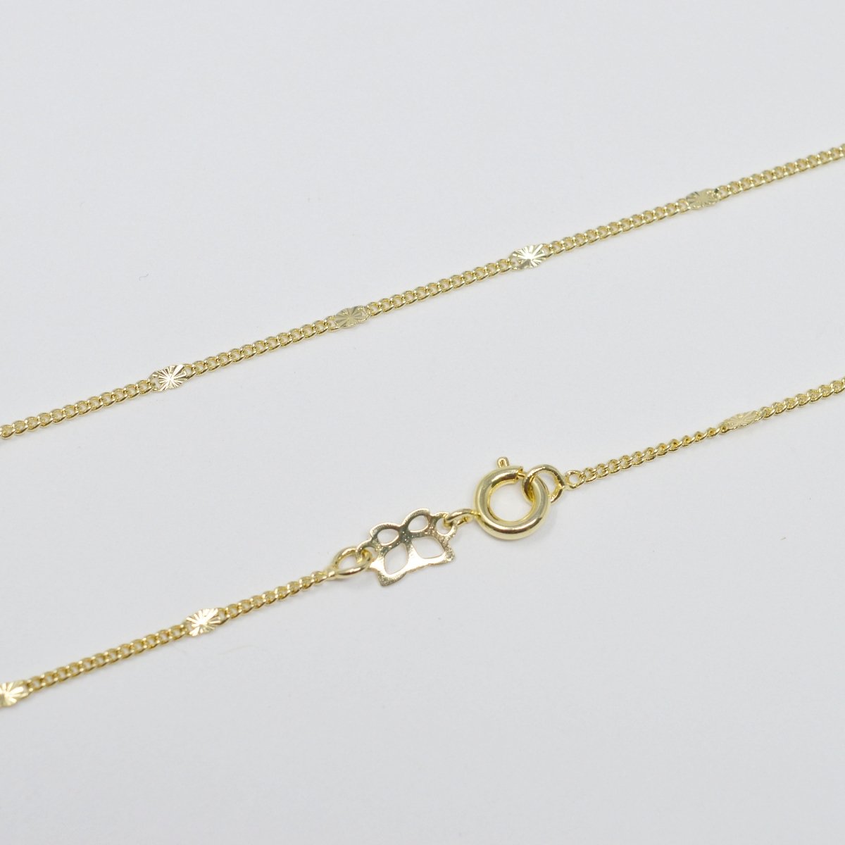18 inch Singapore Chain Necklace, 14K Gold Plated Singapore Finished Necklace For Jewelry Making, Dainty 2mm Singapore Necklace w/ Spring Ring | CN-958 Clearance Pricing - DLUXCA