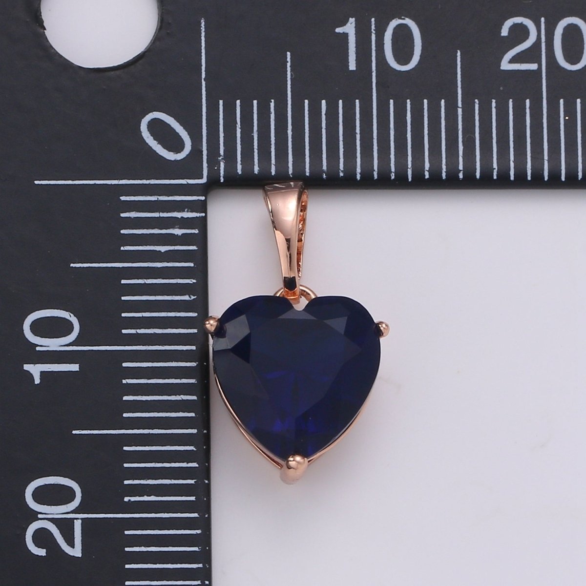 18k Gold Fill Charm Green Color Heart Cubic Zirconia Charm w/ Colored CZ Crystal Gem Stone GemStone Pendant Valentine Jewelry Supply J-202 - DLUXCA