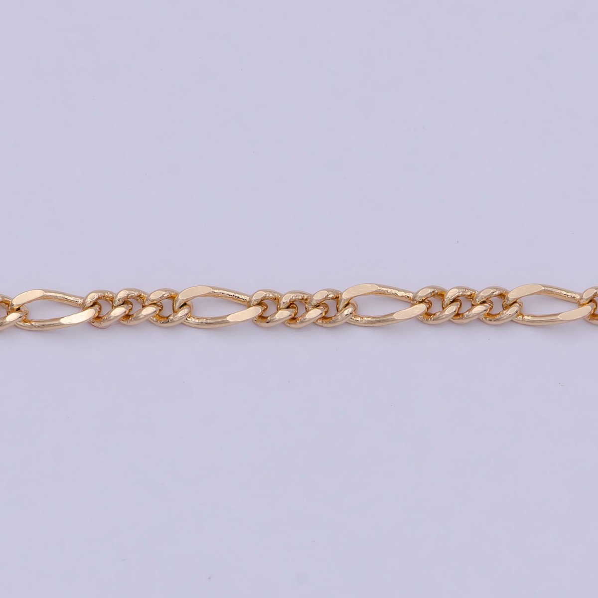 18K Gold Filled 2.4mm Link Figaro Chain For Wholesale Necklace Dainty Jewelry Making Supplies | WA-767 Clearance Pricing - DLUXCA