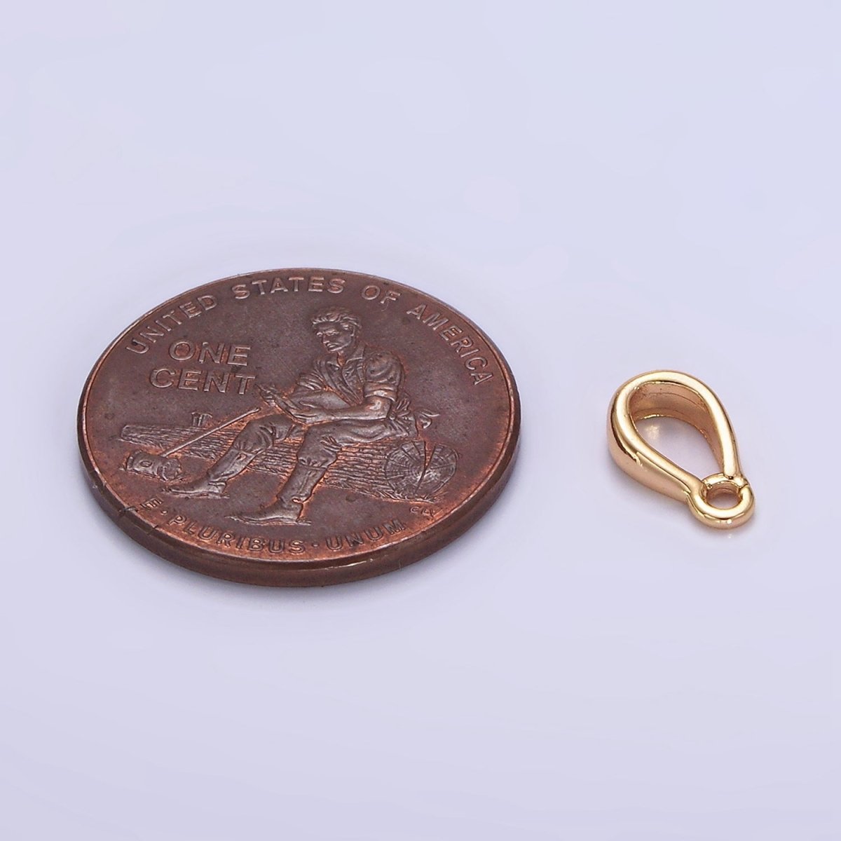 18K Gold Filled Bail Round Loop for Pendant Jewelry Kit Supplies For DIY Jewelry Making | Z-487 - DLUXCA