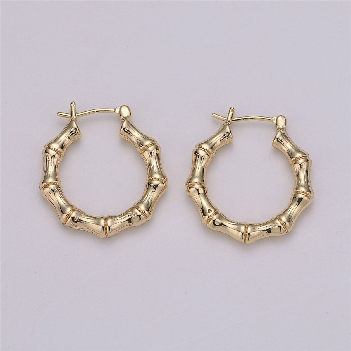 18k Gold Filled Bamboo Earrings Custom DIY Personalize Earrings ...