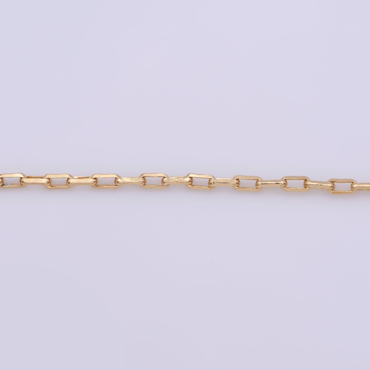 18K Gold Filled Cable Chain Necklace, 19.6 inch Cable Finished Chain For Jewelry Necklace Making, Dainty 2.5mm Cable Necklace w/ Lobster Clasps | CN-737 - DLUXCA