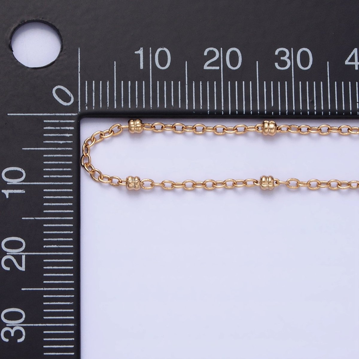 18K Gold Filled Dainty 1.2mm Satellite Chain Necklace 17.75 inch Long for Layer Necklace Component | WA-1684 Clearance Pricing - DLUXCA