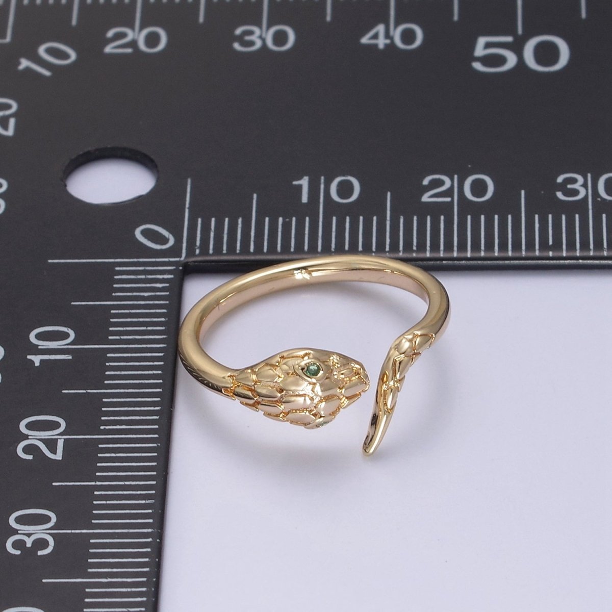 18k Gold Filled Dainty Snake Ring,Gold Snake Wrap Ring,Layered Set Ring, Snake Shape Ring U-497 - DLUXCA