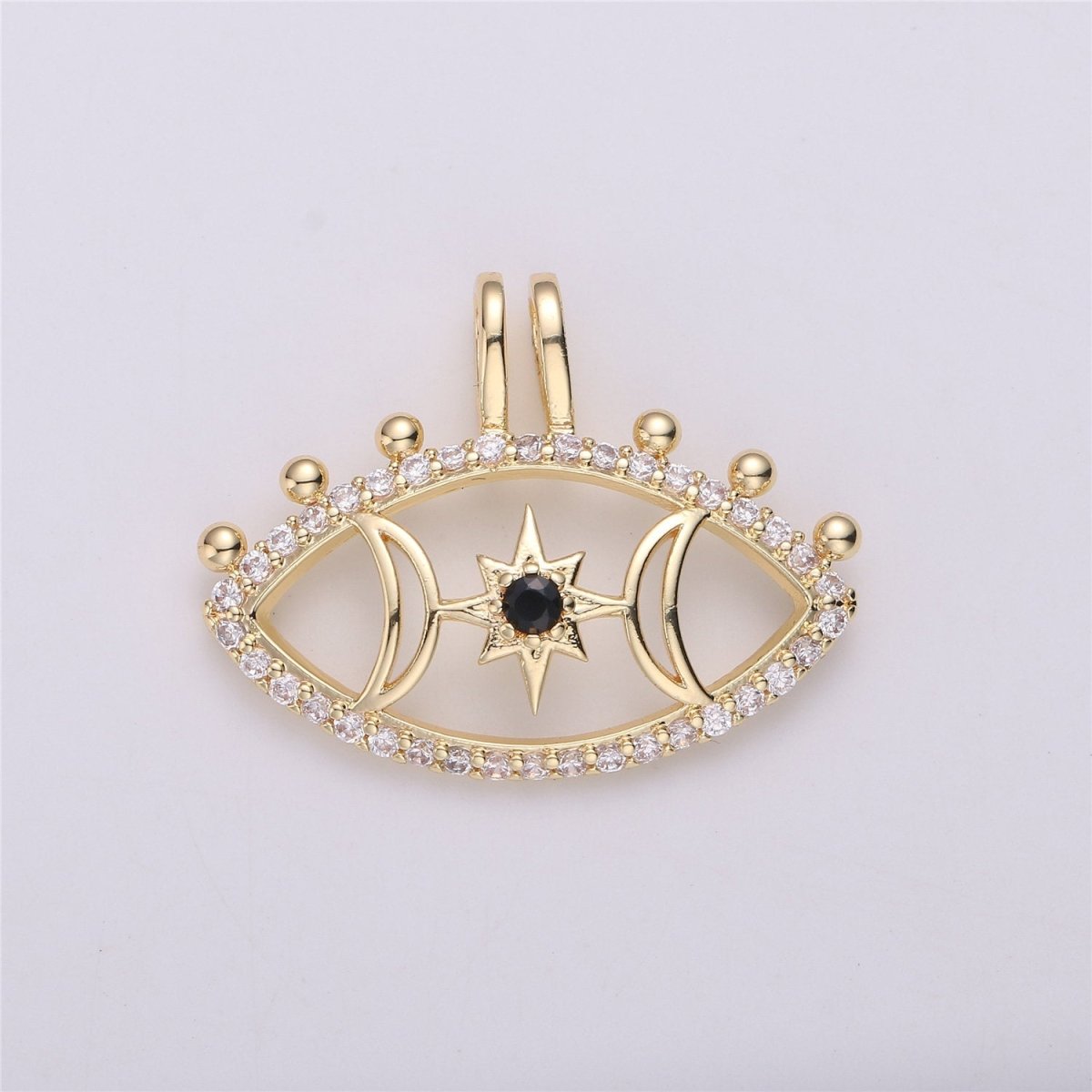 18k Gold filled Goddess Pendant • celestial charm • for necklace jewelry making supplyC-541 - DLUXCA
