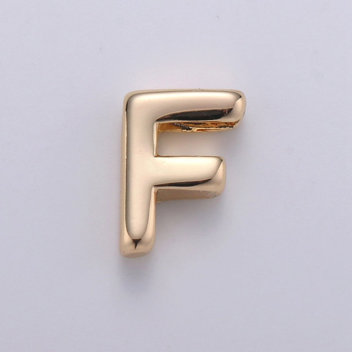 18K Gold Filled Letter Charms, Letter Beads, Initial Charms, Bracelet Charms, Mini Pendant Charms for Necklace Alphabet Beads Charm 8x6mm A-085 to A-097 - DLUXCA