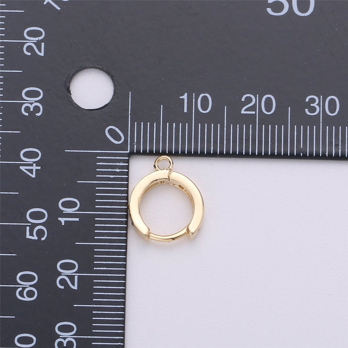 18k Gold Filled one touch w/ open link Lever back earring making, 12x15 mm, Nickel free Lead Free for Earring Charm Making Findings K-054 K-070 K-106 - DLUXCA