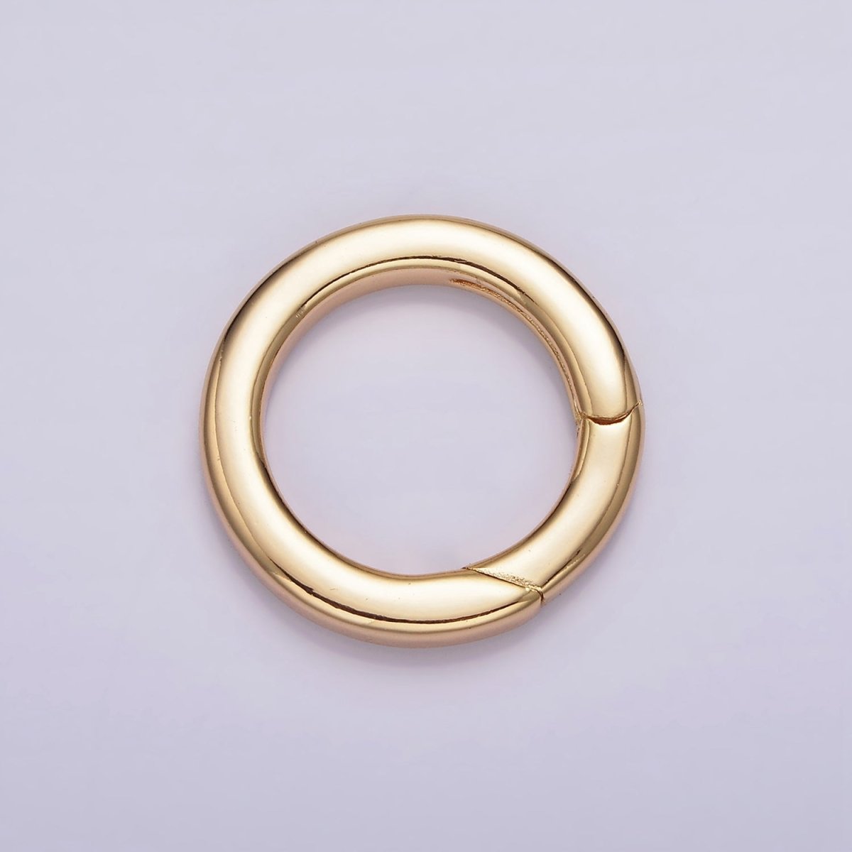 18K Gold Filled Push Gate Ring Charm Holder Bail for Charm Jewelry Kit Supplies For DIY Jewelry Making | Z-492 - Z-497 - DLUXCA