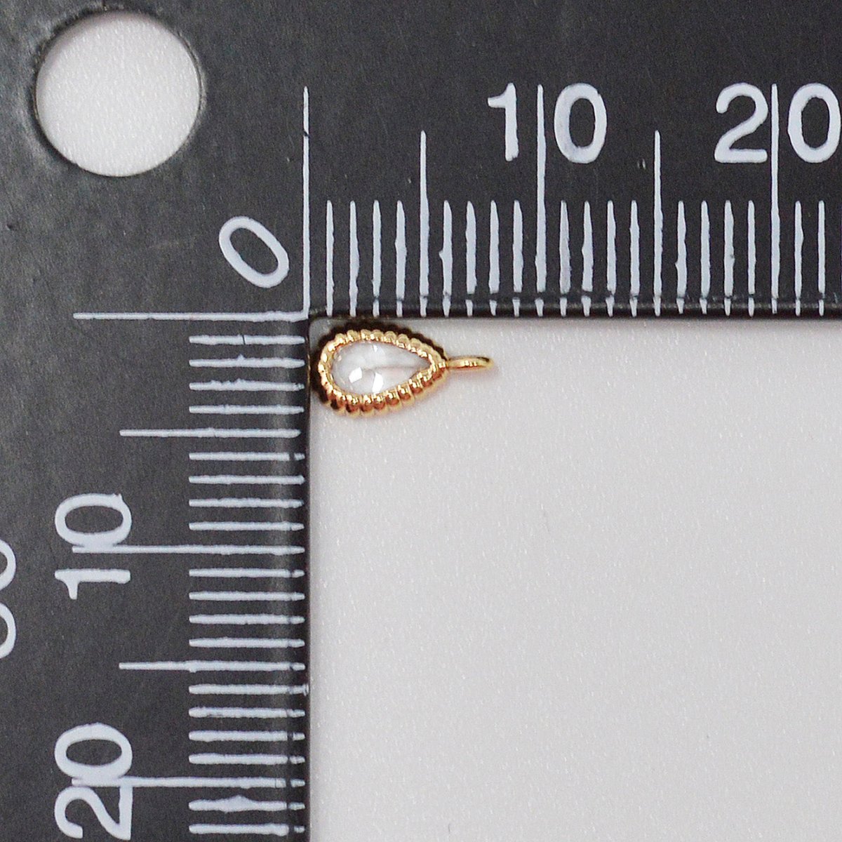 18K Gold Filled Teardrop Charm Add on charm for Necklace Bracelet Earring M-381 - DLUXCA