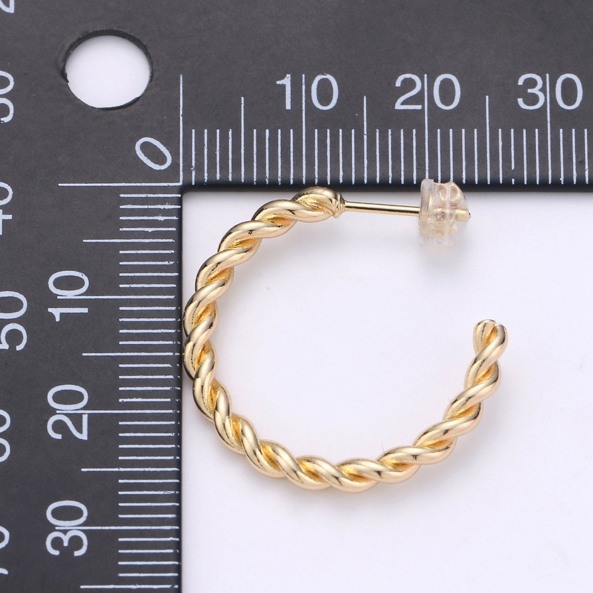 18k Gold Filled Twisted Rope Hoops,Swirl Twist Hoops, Twisted Hoops Gold, Gold Hoop Earrings, Minimalist Earrings, Boho Hoop Earrings Gift Q-092 - Q-094 - DLUXCA