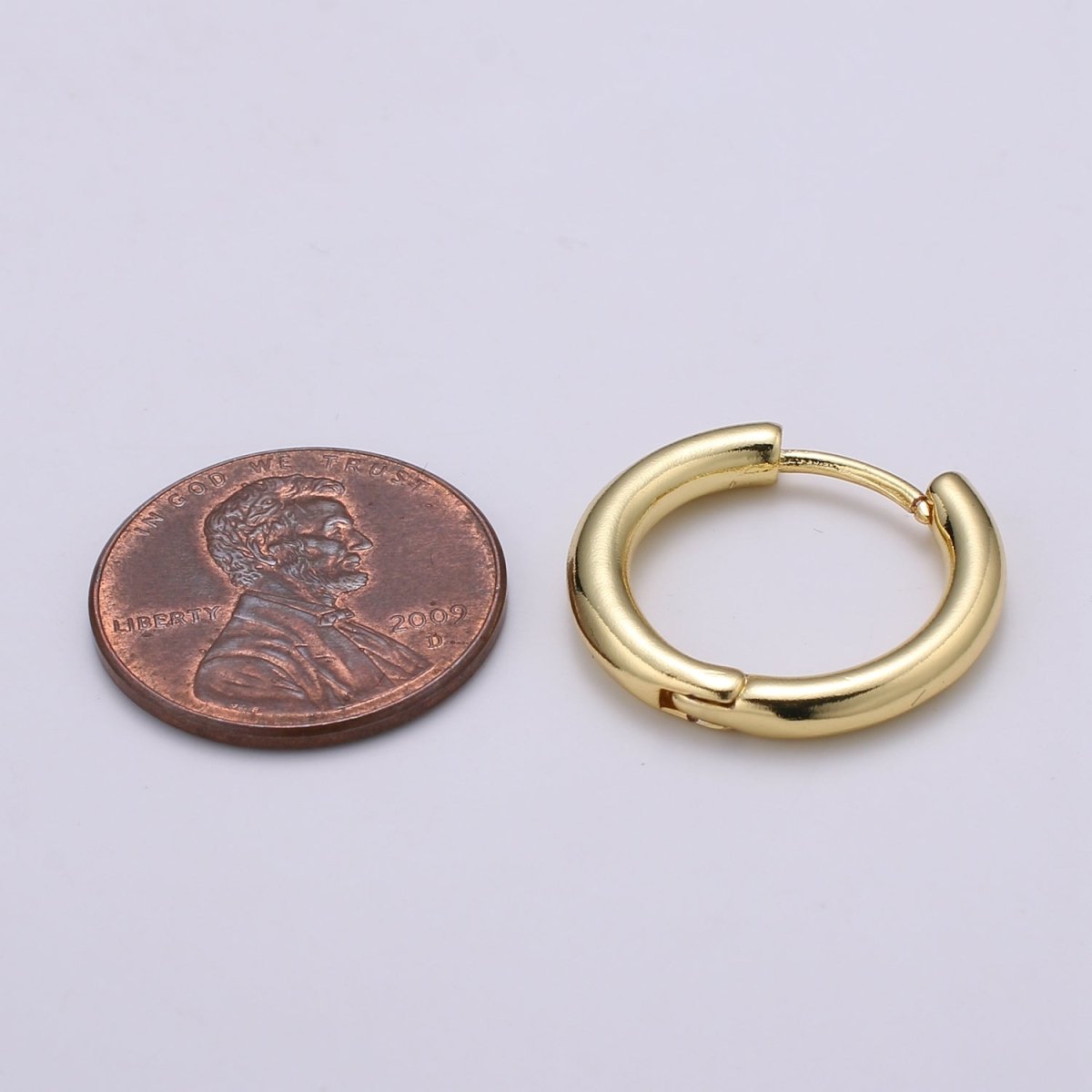 18mm / 20mm 14K Gold Filled Gold Earrings for DIY Earring Craft Supply Jewelry Making Q-404 Q-407 - DLUXCA