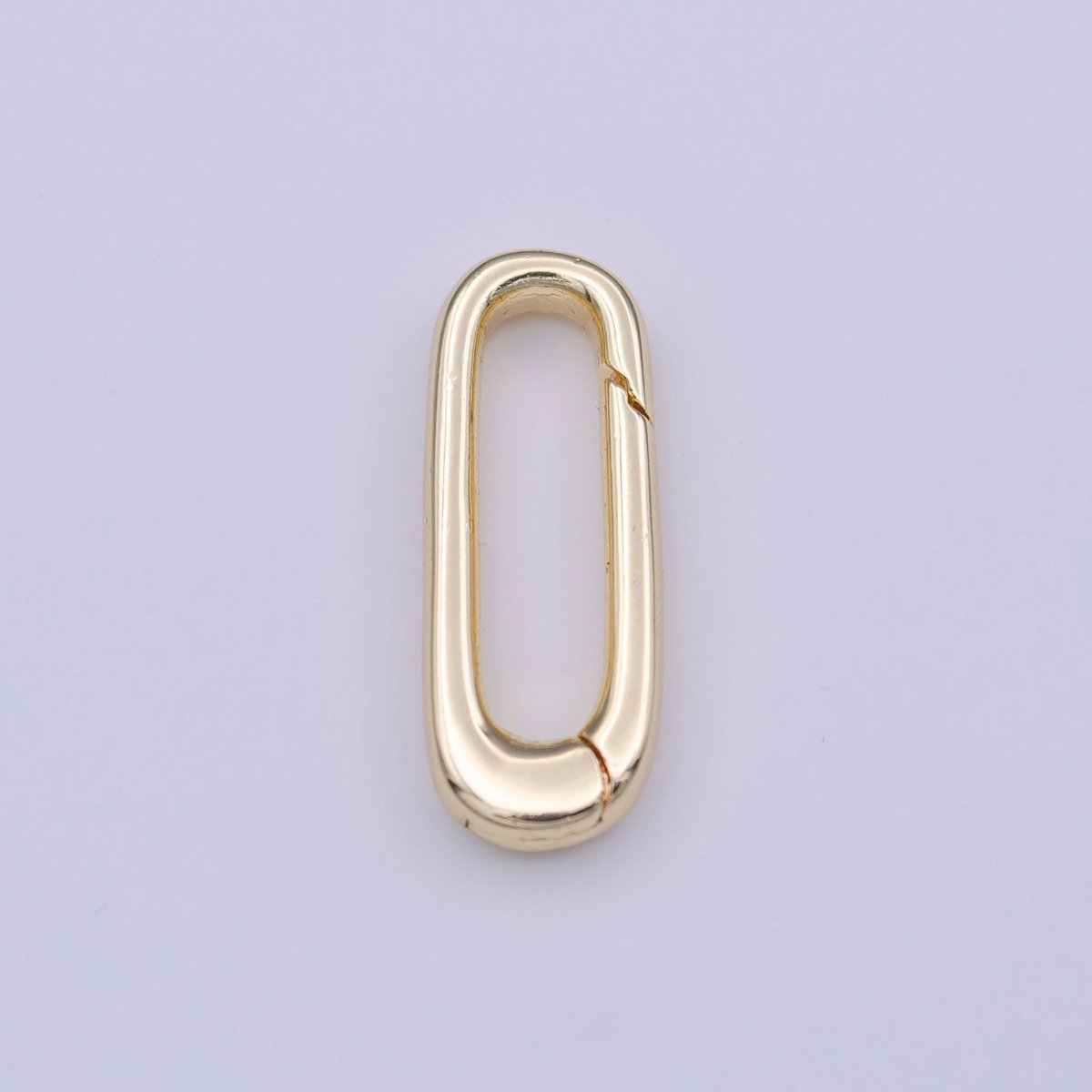 18mm Thin Oblong Oval Jewelry Supply in Gold & Silver | K-242, K-280 - DLUXCA