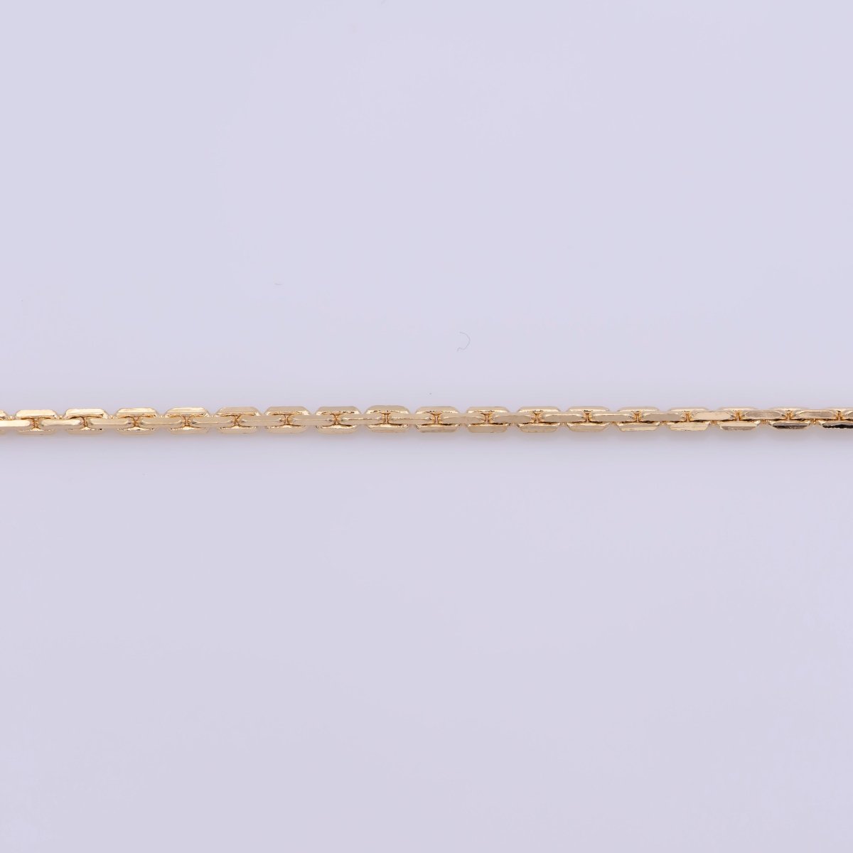 19.5 inch Cable Chain Necklace, 18K Gold Plated Finished Chain For Jewelry Necklace Making, Dainty 1.4mm Cable Necklace w/ Lobster Clasps | CN-377 Clearance Pricing - DLUXCA