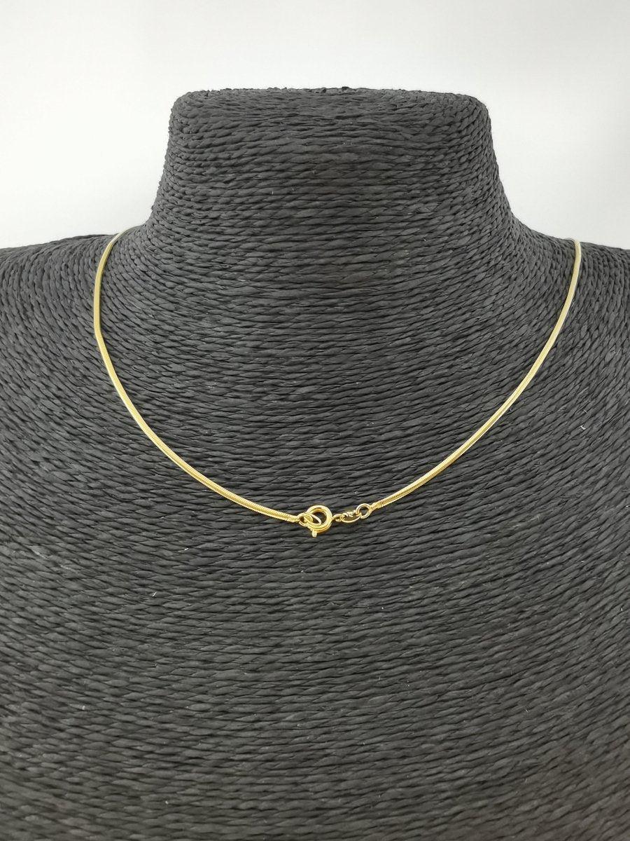 1mm Dainty Snake Layering 21 Inch, 24 Inch Chain Necklace | WA-230 WA-231 Clearance Pricing - DLUXCA